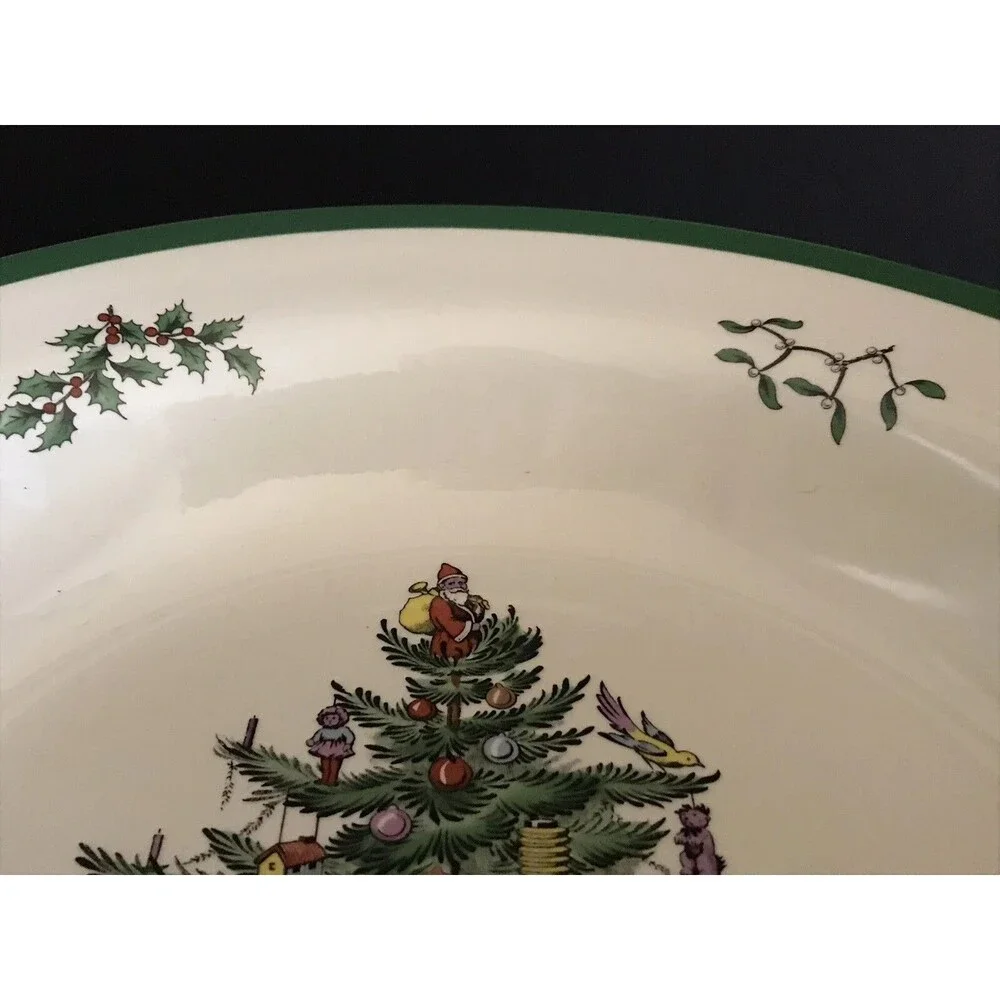 Spode China Christmas Tree Pasta Serving Bowl 11.75 Inch